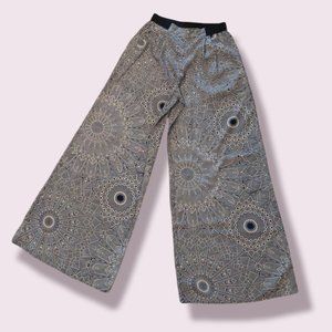 Fire Los Angeles Wide Leg High-Rise Palazzo Elastic Waist Pants